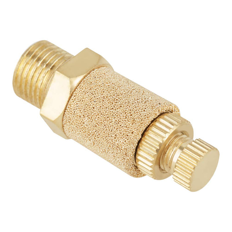 [Australia - AusPower] - Brass Pneumatic Silencer, Pack of 5 Brass Pneumatic Silencer Air Flow Control 1/8 BSP Valve for Cylinder, Air Cylinder, Solenoid Valves 