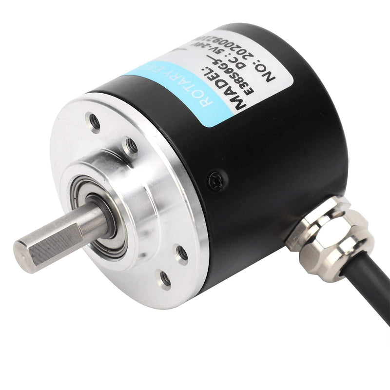 ABZ Three-Phase Encoder, Photoelectric Encoder, DC 5-24 V, 3000-6000 rpm, Full Wave Encoder for Car Engineering (500 Hz)