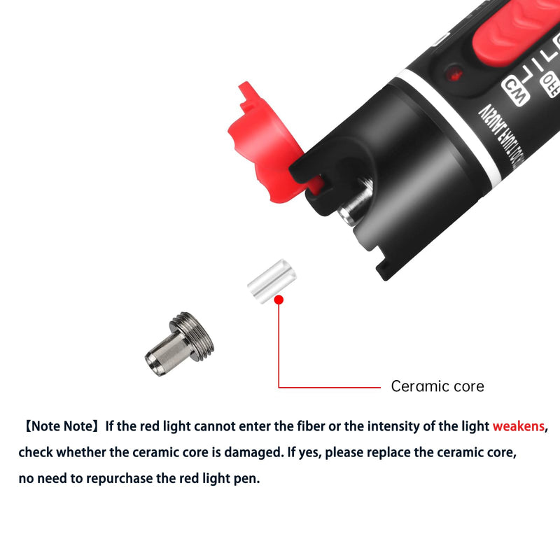 [Australia - AusPower] - Fiber Optic Cable Troubleshoot Kit - Visual Fault Locator &1pc FC to LC Adapter & 1pc LC, SC, ST, FC Coupler & 3 Short Patch Cords (Mode Number: VFL-50) VFL-50 kit 