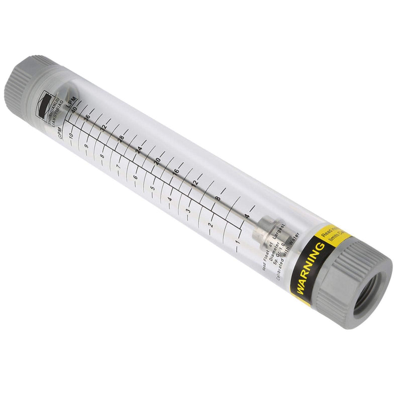 [Australia - AusPower] - G3/4inch Female Water Liquid Flowmeter,1-10GPM Tube Cylindrical Panel Type Meter,LZM-20G Flowmeter Instrument 