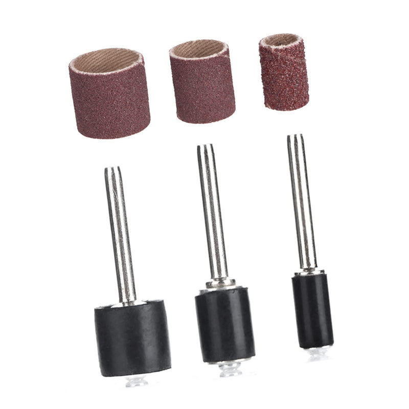 [Australia - AusPower] - Pack of 90 Sand Rings + 12 Pieces Sand Drum, Rotating Sanding Ring, Sand Drum for Sanding and Polishing Tools 