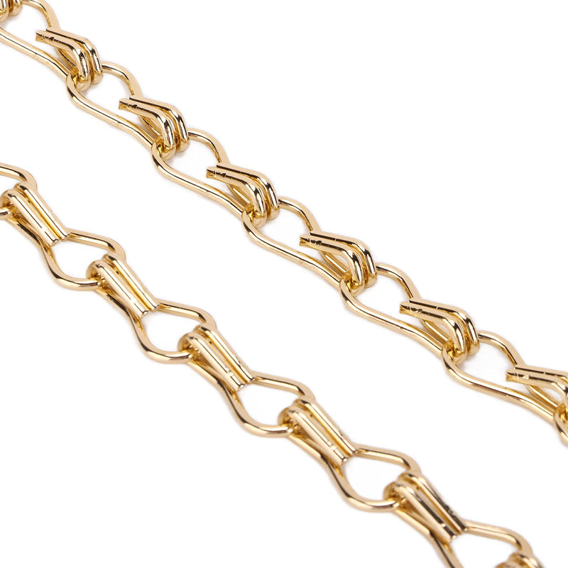 [Australia - AusPower] - 2PCS Decorative Chain, Hanging Gold Chain, DIY Chandelier Decor Chain, Metal Chain for Home Office Decorative (2m/78.74in) 