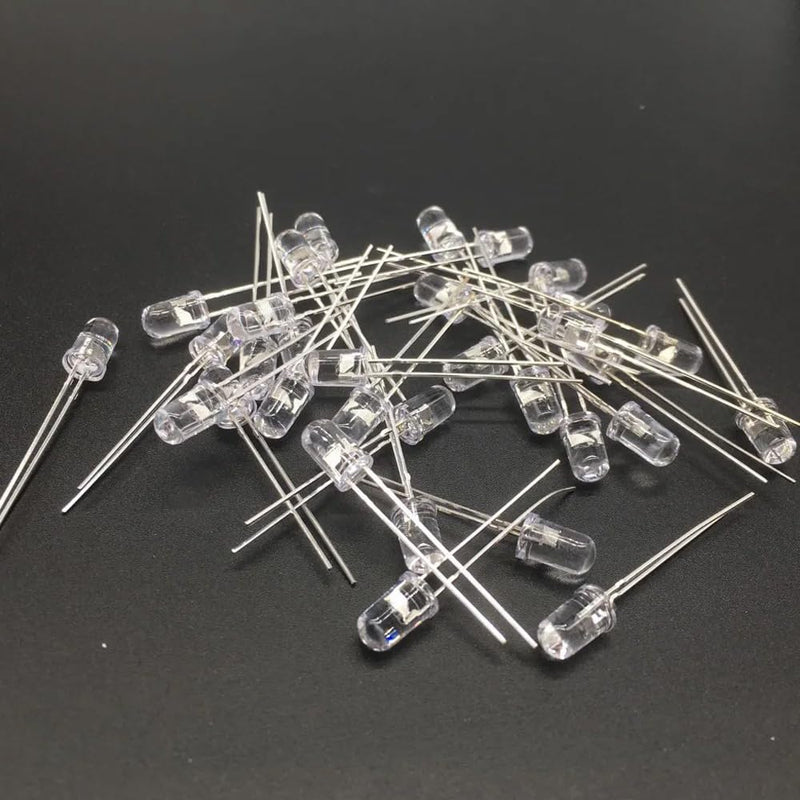 [Australia - AusPower] - 100 pieces 3 mm RGB LED diodes, fast flashing LEDs, 3.0-3.4 V, 20 mA multi-coloured F3 dynamic LEDs for DIY, lighting project, handmade Quick Flashing 3MM 