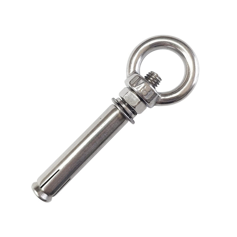 [Australia - AusPower] - Expansion Bolts Anchor Bolt 5 Pack M8*80mm 304 Stainless Steel Expansion Screws Bolts Eyes Ring Fastener Wall Concrete M8*80 