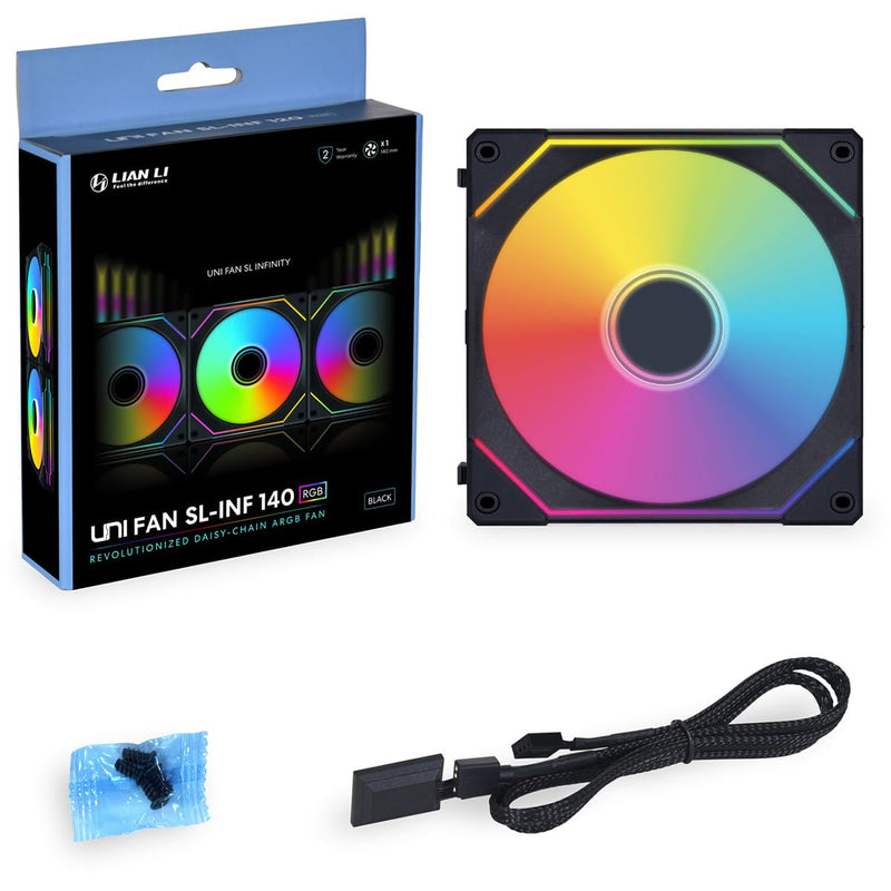 Lian Li SL-Infinity Fluid Dynamic Bearing 140MM CASE Fan - Black