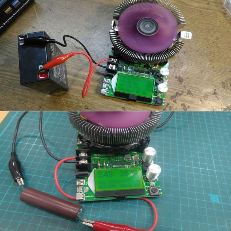 150W 20A Adjustable Constant Current Electronic Load, High Precision Discharge Resistance Capacity Tester with LCM Display 150 W