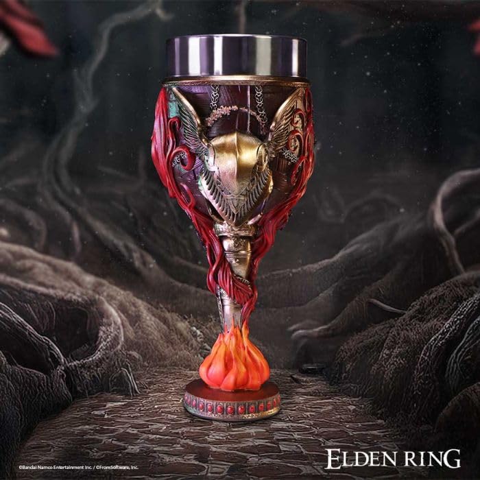 Nemsis Now Elden Ring Malenia Blade of Miquella Goblet - Official Licensed, Fantasy Drinkware, Hand-Painted Detailing and Stainless Steel Insert, for Gamers & Fans, 19.4cm