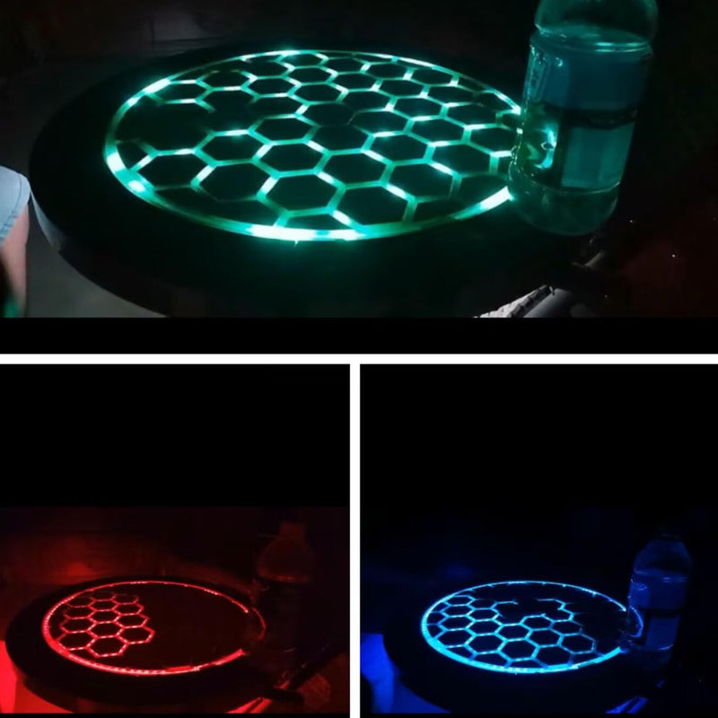 [Australia - AusPower] - Touch Sensor Circuit Board DIY Touch-Sensitive Smart Table Module Built-in LED Light for Hexagon Coffee Luminous Table Touch Light Up Touch Switch 10Pcs (RGB) 