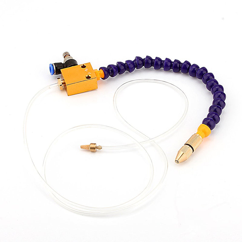 [Australia - AusPower] - Mist Coolant Lubrication Coolant Nozzle Spray System for Metal Cutting Engraving Cooling Sprayer for 8mm Air Line CNC Lathe Milling Drill New 