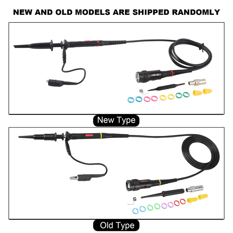 [Australia - AusPower] - P2200 Oscilloscope Probe 200MHz High Frequency, BNC Connector with X1/X10 Attenuation Switch, Professional Grade Test Clip for Oscilloscopes 