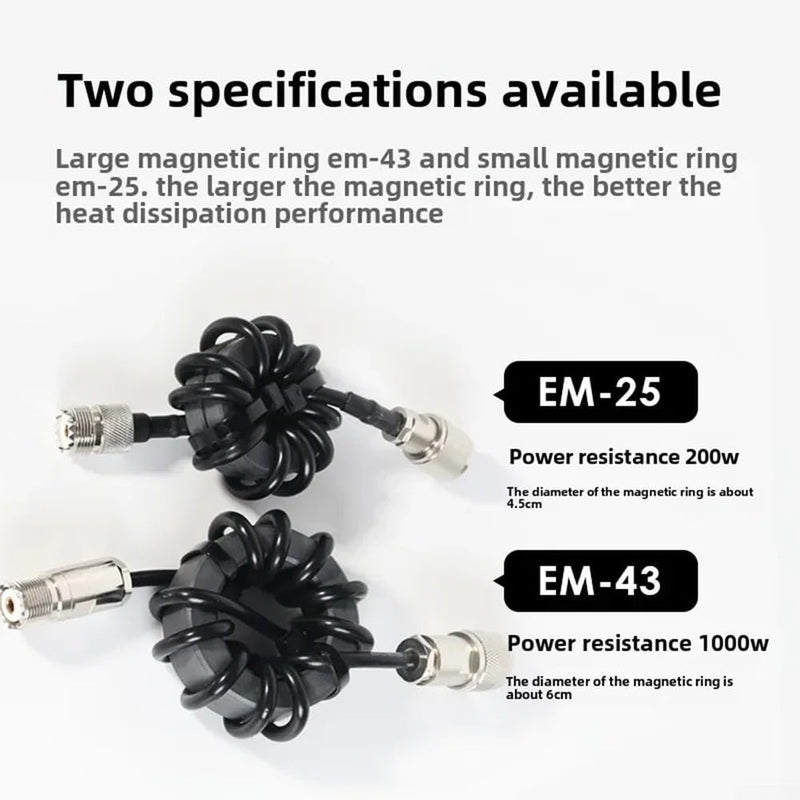 1.8-30 Shortwave Choke Coil Magnetic Ring is Suitable for RF Shortwave Radio (EM-43) EM-43