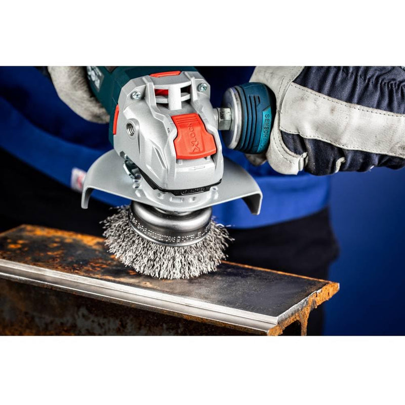 [Australia - AusPower] - PFERD Cup Brush, Diameter 75 mm, Unbraided, 0.30 mm Steel Wire, X-LOCK Socket, 43469006 - for Quick and Comfortable Tool Change ø 75mm 
