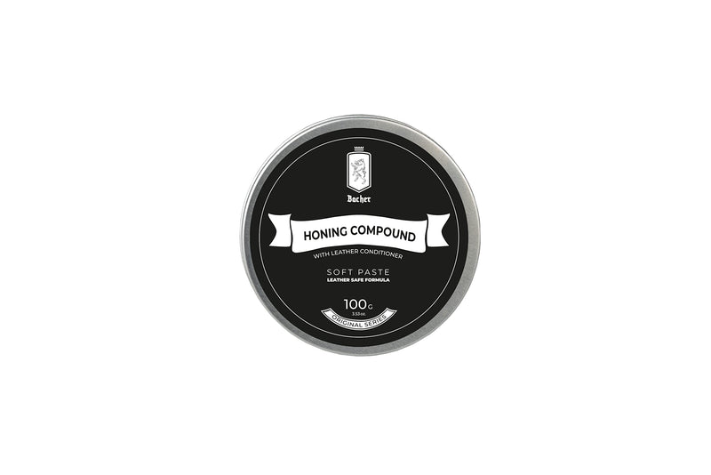 [Australia - AusPower] - Bacher Stripping Paste for Strops and Peeler Leather, Sharpening Paste with Leather Applicator 100 g - Medium 
