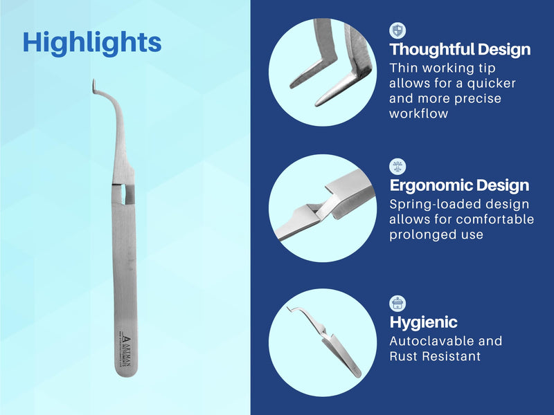 [Australia - AusPower] - Dental Orthodontic Buccal Tube Tweezer Bonding Tweezer Holder Buccal Tube Placer Bracket Placer by Artman Instruments 