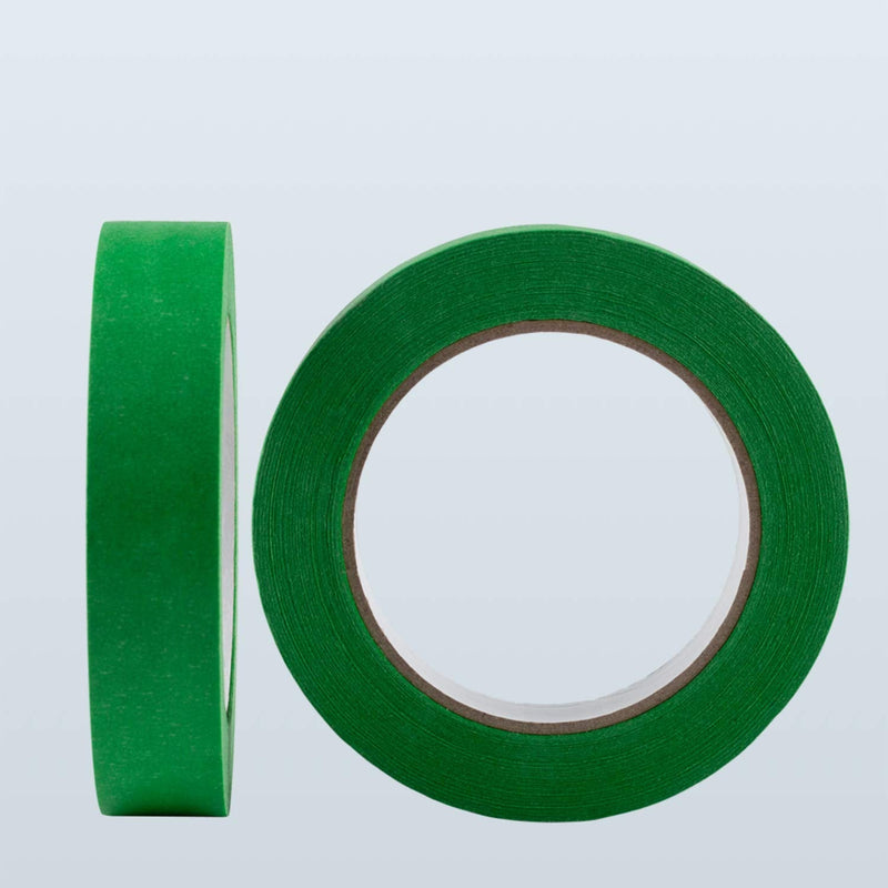 [Australia - AusPower] - Lichamp 2 Pack Green Painters Tape 1 inch, Green Masking Tape 1 inch x 55 Yards x 2 Rolls (110 Total Yards) 