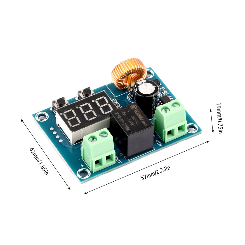 [Australia - AusPower] - 2Pcs XH-M609 Voltage Protection Digital Display Switch Module DC 12V-36V Low Voltage Disconnect Protection Over Discharge Protection Module Output DC 6V-60V 