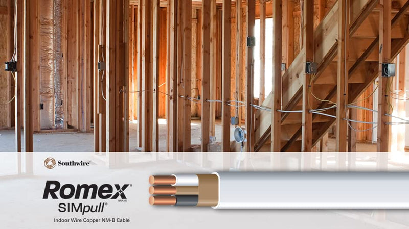 [Australia - AusPower] - Southwire Romex Brand Simpull Solid Indoor 14/2 W/G NMB Cable 15ft coil - SW# 28827426 