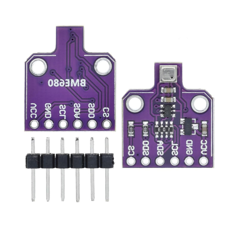[Australia - AusPower] - BME680 Digital 4-in-1 Environmental Sensor Module - Temperature/Humidity/Barometric Pressure/VOC Gas Monitoring via I2C/SPI, High Precision (±3%), 5V DC 