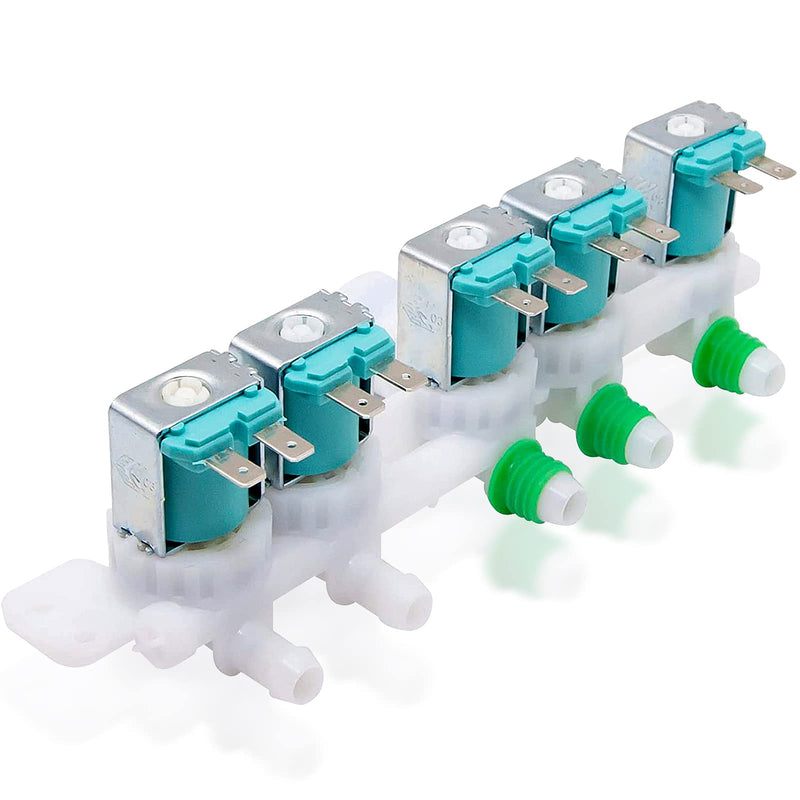 [Australia - AusPower] - DC97-15459G Water Inlet Valve Assembly Fit for Samsung Washer, Replaces AP5623056 PS4220861 EAP4220861 3276197 WA45H7000AW WA48H7400AW（Upgraded 5-Solenoid Design, Leak-Proof)） DC97-15459G 