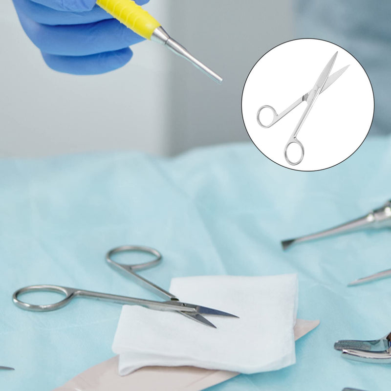 [Australia - AusPower] - UEETEK 14 CM Stainless Steel Scissors Medical Surgical Operating Dissecting Straight Scissors 