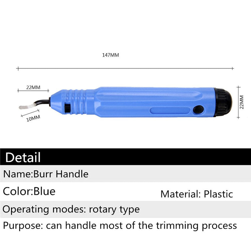 [Australia - AusPower] - Universal Deburring Tool, Metal Handle Hand Deburring with 11 Blades, 360� Rotating Blade Cutting Tool for 3D Printers, Plastic, Aluminium and Stainless Steel 