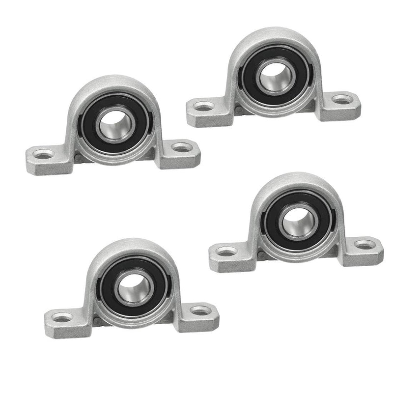 4Pcs 12mm/0.47" Diameter Ball Mounted Pillow Block Insert Bearing(12mm) 12mm/0.47"