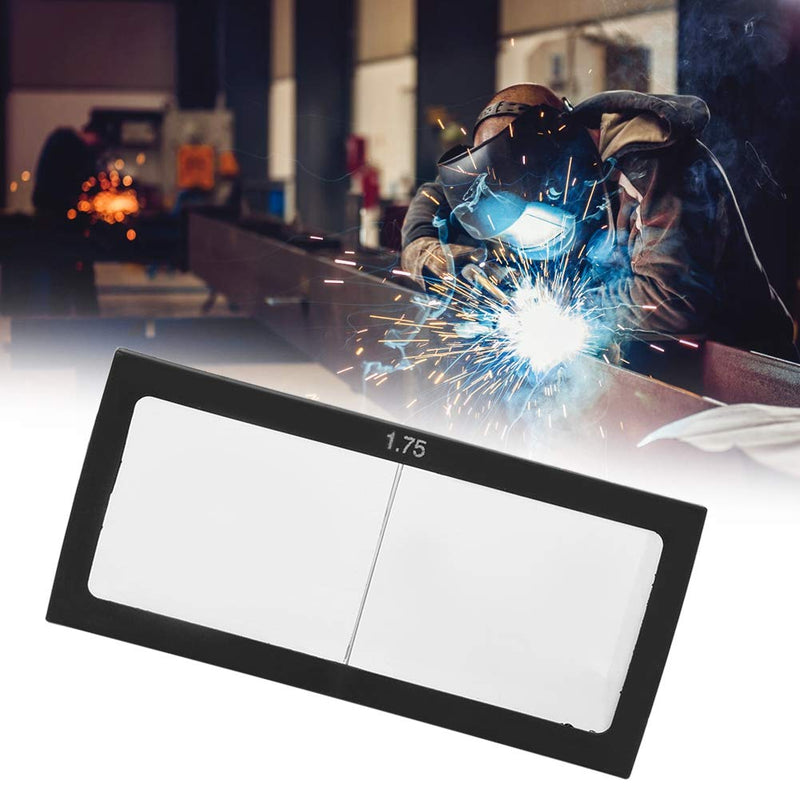 Fafeicy 1.75 Diopter Welding Glass Magnifying Glass Lens for Welding Helmet 5cm x 4cm 3mm Thickness with Eye Protection