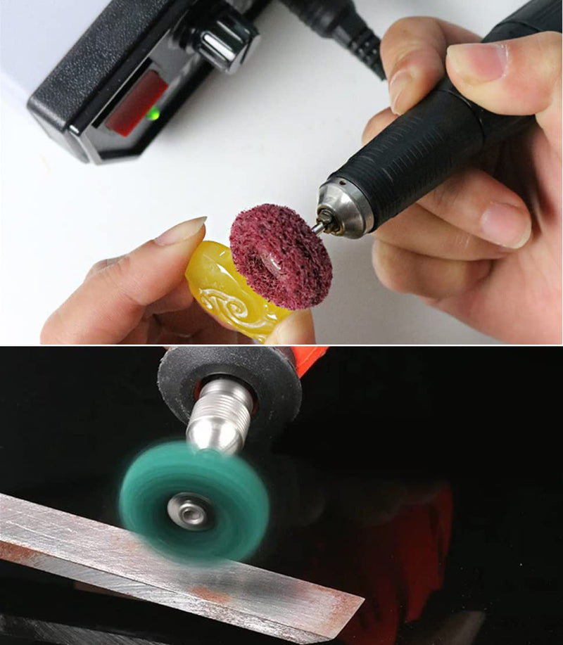 [Australia - AusPower] - 50/100/200pcs Abrasive Wheel, 1" Buffing Polishing Wheels, Metal Polishing Compound for Rotary Tools-1/8"(3mm) Shank, 120 Grit, 180 Grit, 320 Grit, 400 Grit, 600 Grit?50pcs) 50pcs Abrasive Wheel 