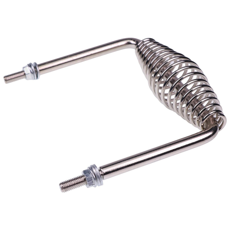 [Australia - AusPower] - 6" Stainless Spring Handle 5" Wide Overall with 1/2" Steel Rod Compatible with Most BBQ Pits Trailers Grills Custom Metal Projects Smokers Wood Stoves Cabinets 
