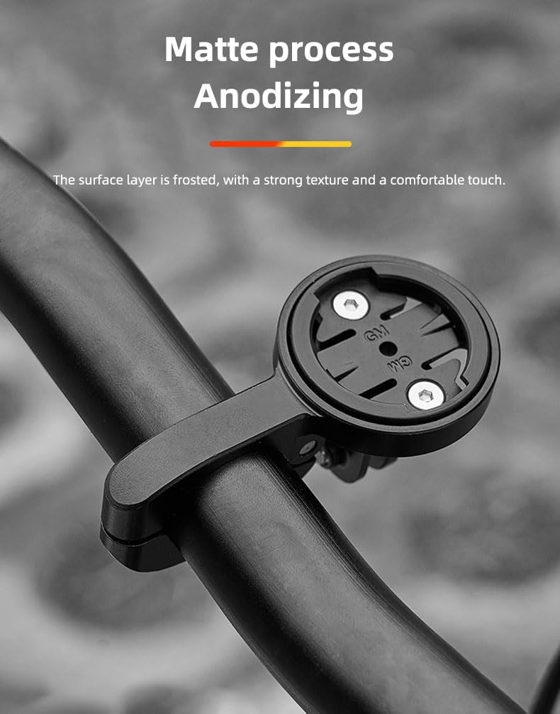 [Australia - AusPower] - GPS Computer Mount for Aero Bars, TT Bars, or Tri Bars for Road and Triathlon Bikes Compatible with Garmin, Wahoo, CatEye, and Bryton with GoPro Action Camera and Bike Light Attachment 