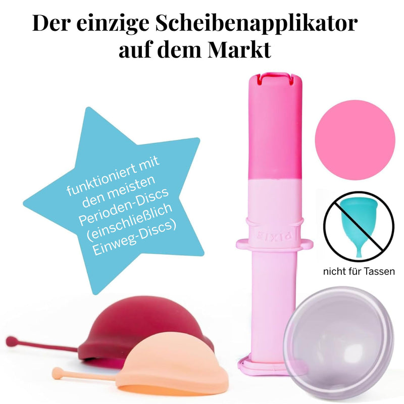 Pixie Menstrual Disc Applicator - Insert Like a Tampon - Reusable Applicator for Period Discs - Ideal for Long Nails 1 Applikator