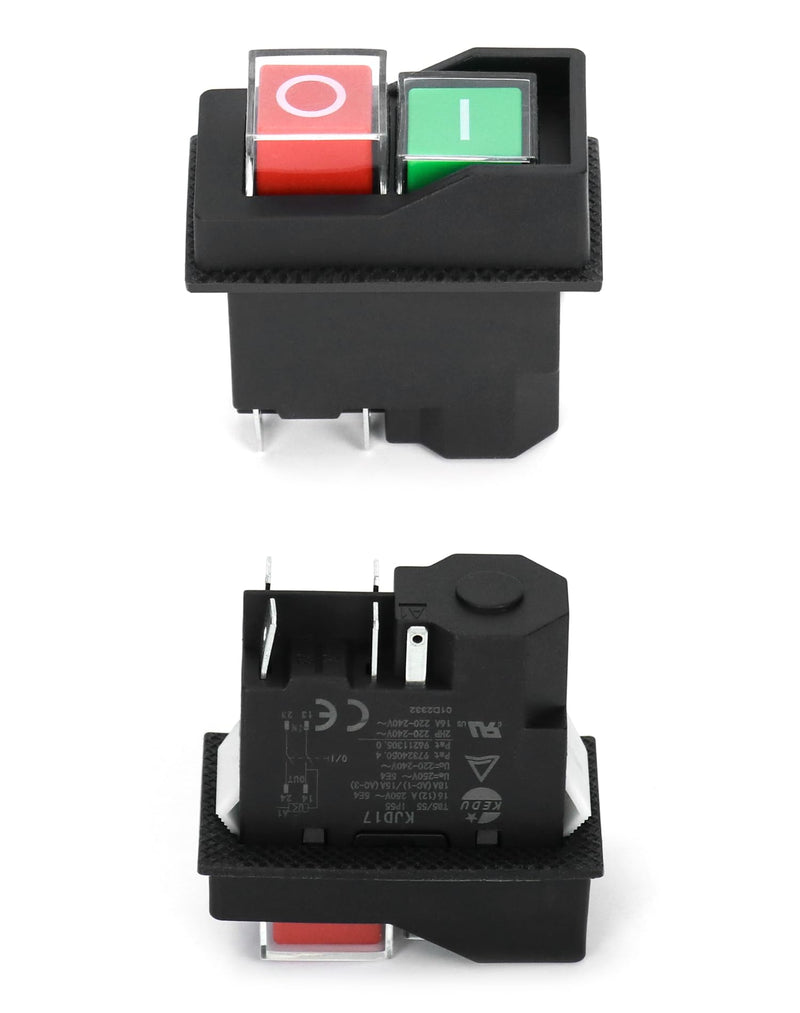 [Australia - AusPower] - QWORK® 5 PIN KJD17 Electromagnetic Switch Safety Switch AC250V 16A 