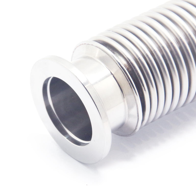 [Australia - AusPower] - SS304 KF25Vacuum Corrugated Bellows Hose Set Length 750mm Stainless Steel 304 NW25 Flexible Bellow with 2pcs Aluminum Clamp/2pcs Centering Ring/ 2pcs FKM O-Ring (Bellow Length 750mm/29.52 inch) 750mm KF25 