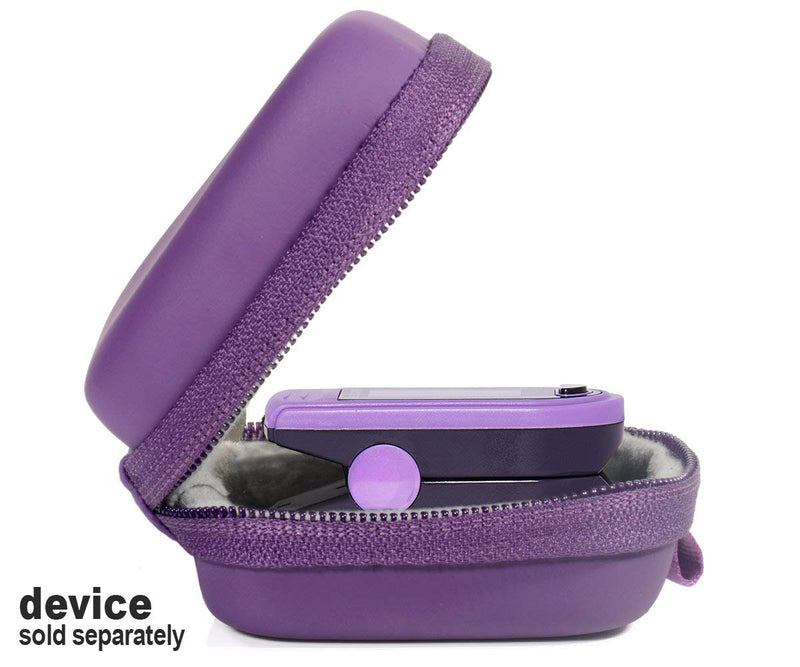 [Australia - AusPower] - Fingertip Pulse Oximeter Case only for Zacurate Pro 500DL, 500BL, Childrend, Facelake FL400 t. FL350, CMS500DA, mibest, Innovo Deluxe, Santamedical, ANKOVO, CONTEC, Metene Purple 