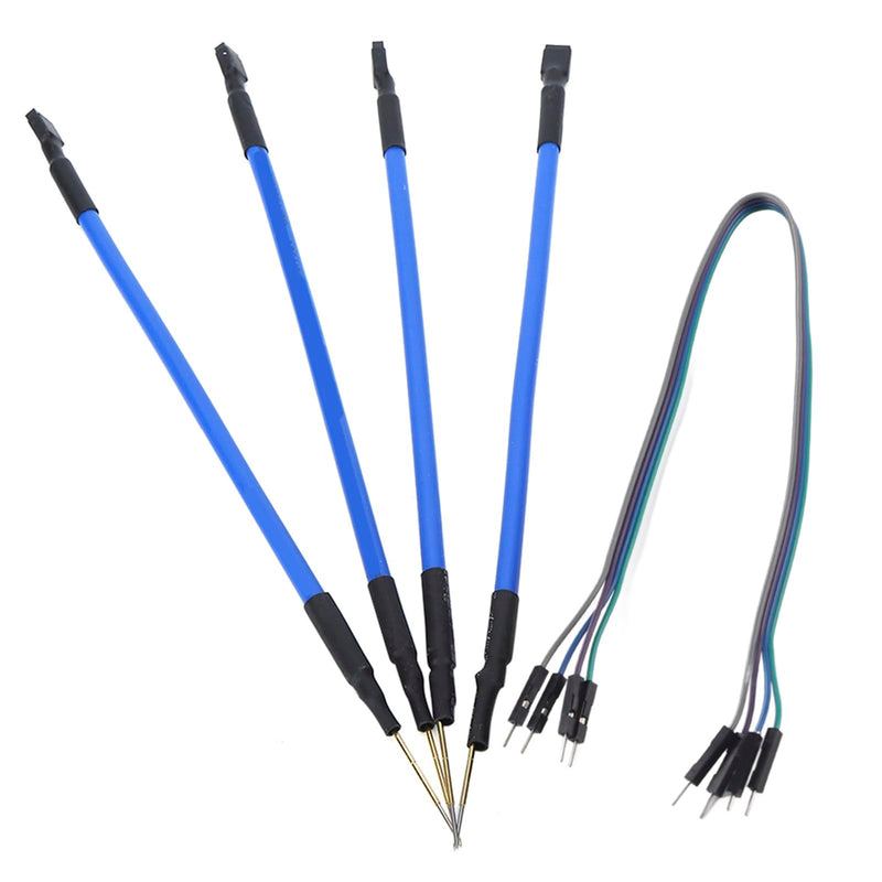 [Australia - AusPower] - Car LED Probe Pens, 8 Pcs Car LED BDM Frame 4 Probes Pens with Connect Cable for Ktag Kess V2 Fgtech BDM100 