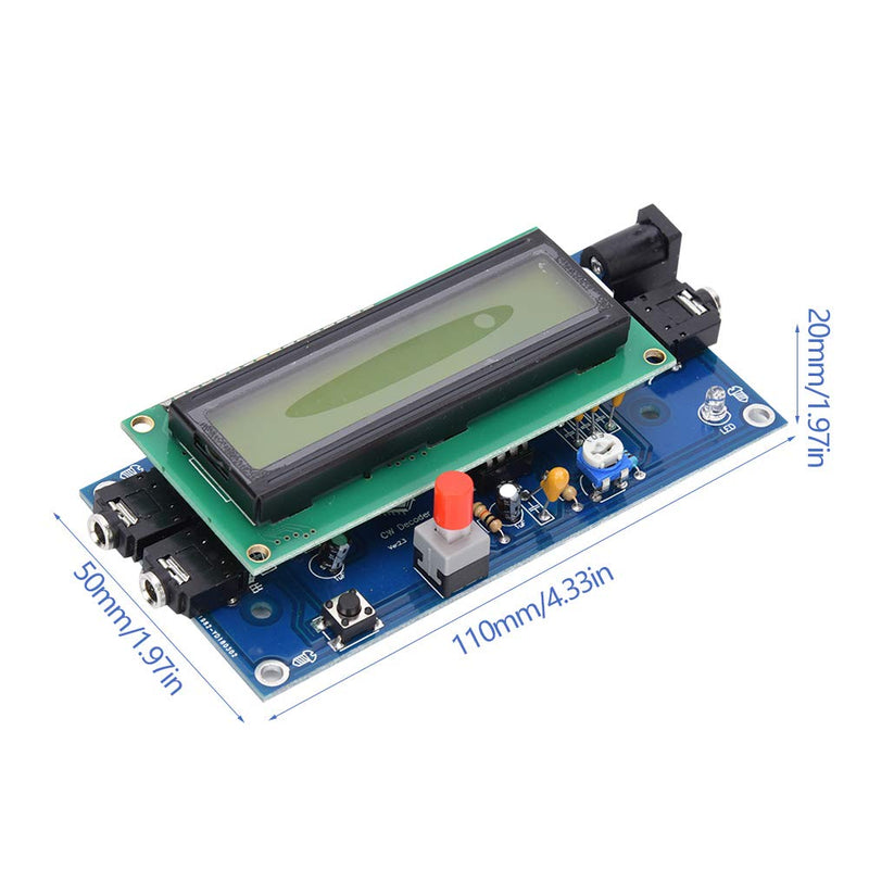 Morse Code Trainer, DC7-12V 500mA CW Decoder Morse Code Machine Cw Trainer Morse Code Decoder for Electronic Projects