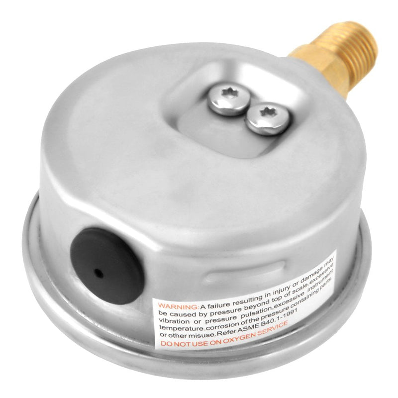 [Australia - AusPower] - Liquid-filled hydraulic pressure gauge 0-3750PSI 0-250 bar pressure gauge, 2.5 inch dial display, G1/4 thread connection 