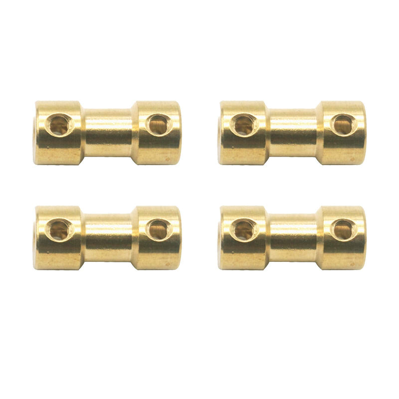 [Australia - AusPower] - 6Pack Vgoohobby Brass Motor Shaft Coupling Coupler Connector Sleeve Joint Adapter for RC DIY Airplane Boat Robot (3mm to 4mm) 3mm to 4mm 
