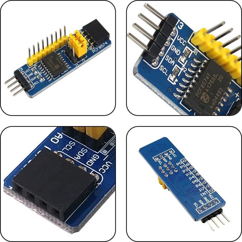 [Australia - AusPower] - 8pcs PCF8574 IO Expander Board I/O Expander I2C Bus Evaluation Development Module PCF8574 Module is Suitable for Arduino 