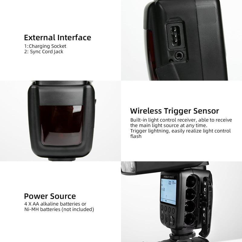 [Australia - AusPower] - PHOTOOLEX LCD Camera Flash Speedlite for Canon Nikon Sony Panasonic Olympus Fujifilm Pentax Sigma Minolta Leica and Other SLR Digital Cameras and Digital Cameras with Single Contact Hot Shoe FK310 