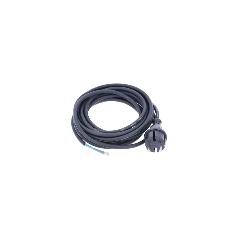 as - Schwabe Drill Connection Cable - 5 m Rubber Connection Cable H05RN-F 2 x 1.0 mm – Contour Plug with Cable – Adaptor Cable with Ferrules – for Construction Sites and Commercial Use – IP44 – Black I 70530 5.00 m