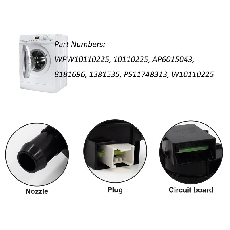 WPW10110225 Inlet Flow Meter Replace for W10110225, PS11748313, AP4310720, EA1490923, 8181696, 1381535 Compatible with Whirlpool Kenmore Maytag Washer Washing Machine