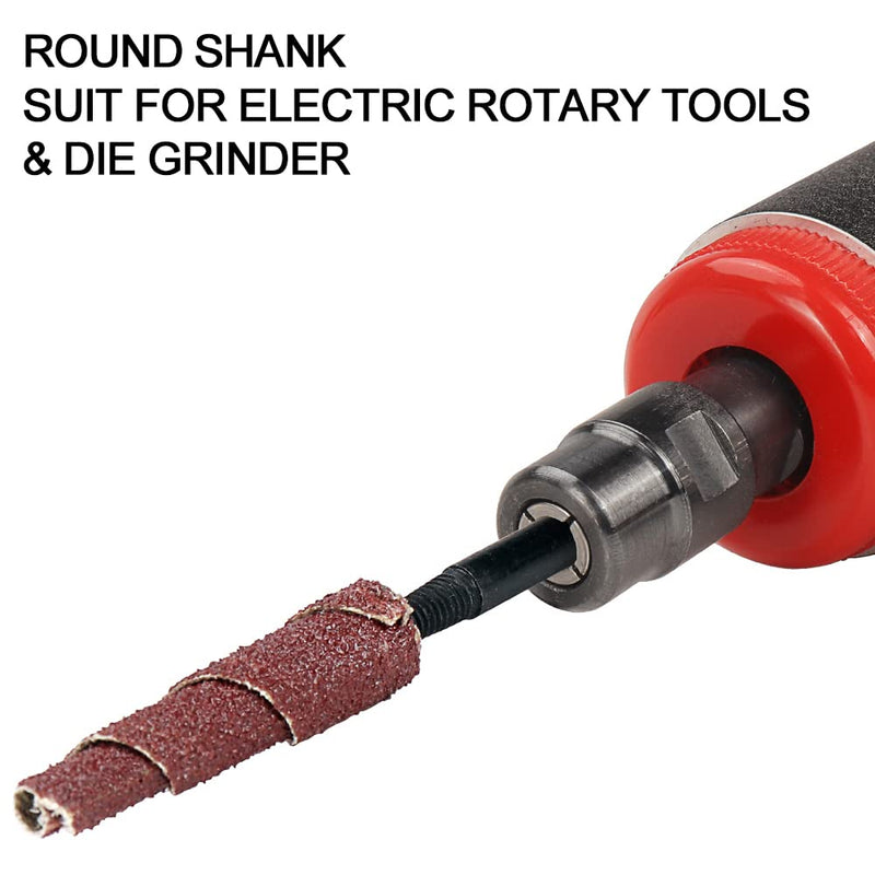 [Australia - AusPower] - Mounting Mandrel for Sanding Rolls W/1/8" Arbor Hole, 1/4" Stem Mandrel for Die Grinder, Drill (2 Pack) 