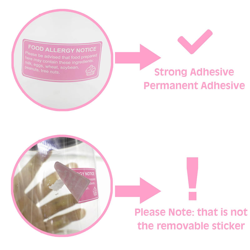 [Australia - AusPower] - 1000 pcs Food Allergy Stickers, 1x2 Inch Food Labels for Food, Bakery, Cookie, Kitchen 1000.0 