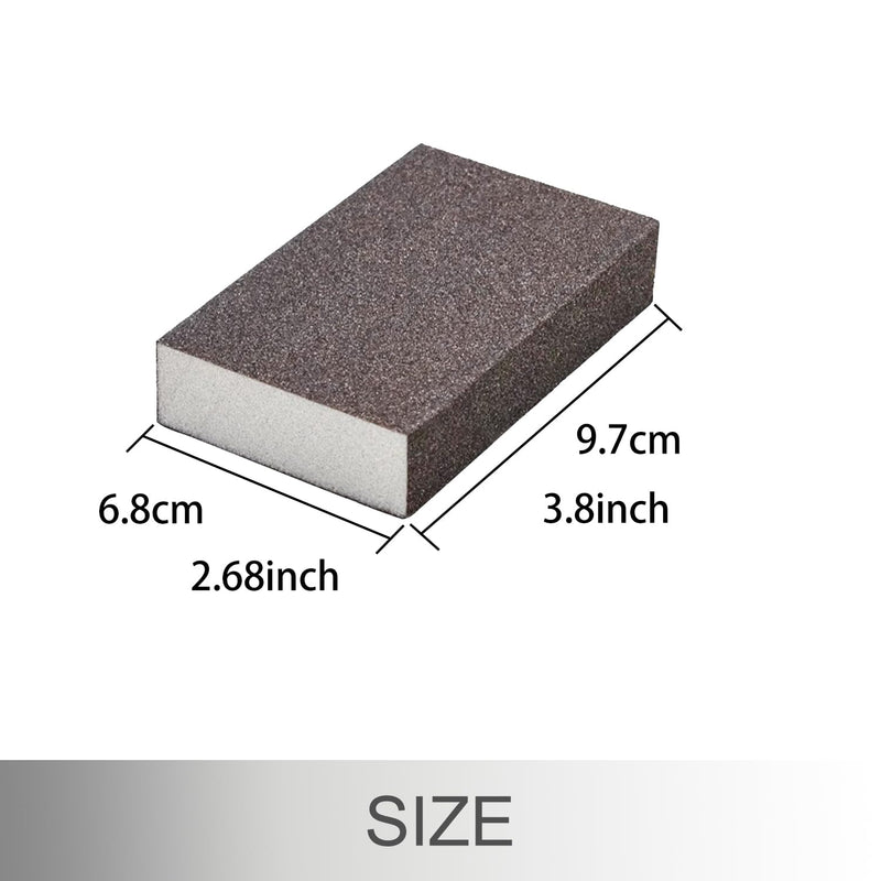 [Australia - AusPower] - 12Pcs Sanding Sponge 60/80/120/180/220 Grit Coarse Medium Fine Sanding Blocks for Drywall Metal Wood Washable and Reusable 