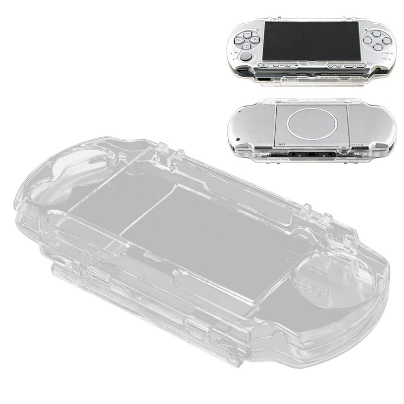 [Australia - AusPower] - Protective Shell, for PSP 2000 3000 Game Console, Transparent Crystal Protective Cover Shell Skin, Full Housing Case with Movie Bracket, Shock/Scratch Resistant 