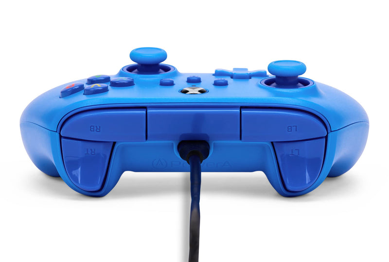 [Australia - AusPower] - PowerA Wired Controller for Xbox Series X|S - Blue, gamepad, video game/gaming controller, works with Xbox One, Officially Licensed 