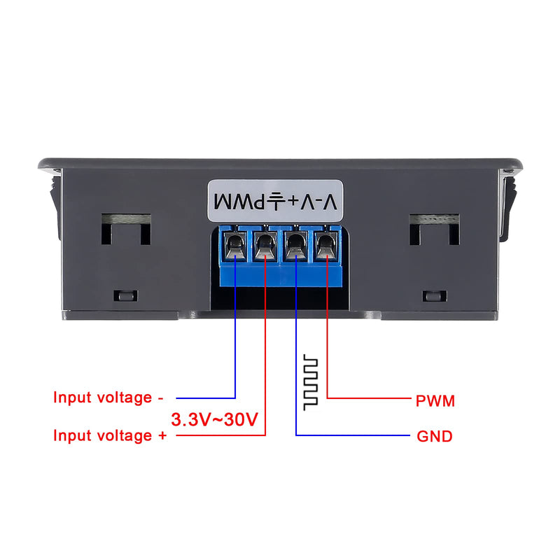 2pcs Signal Generator XY-PWM DC 3.3-30V Function Generator 5-30mA LCD Display Module PWM Pulse Frequency Generator Duty Cycle Rectangular Wave Square Wave Signal Generator