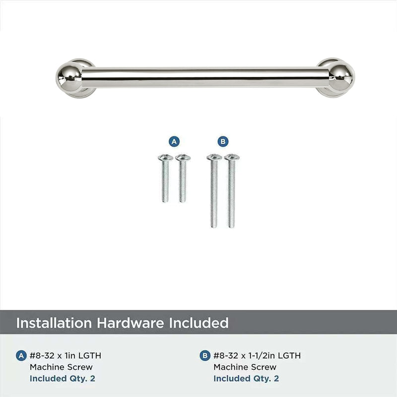 khtumeware 2 Pack 10 inch(256mm) Hole Center Vibrant Polished Nickel Cabinet Pulls Solid Heavy-Duty Kitchen Cabinet Hardware for Drawers Dressing Table Bathroom Handle