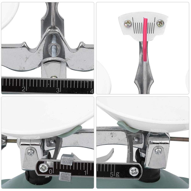 [Australia - AusPower] - Balance Scale, Double Pan Mechanical Balance Scale with Weight Kit for Chemistry Physical Experiment Accessory Laboratory Teaching Tool(100g) 100g 